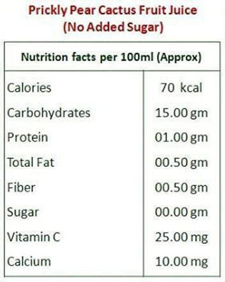nemi Cactus Juice No Added Sugar Hemoglobine Booster & Vitamin C Combo ( Pack of 2 )(2 x 250 ml)