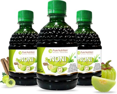 Pure Nutrition Noni Gold Detox Juice with Garcinia & Amla| Weight loss, Digestive & Skin Health(3 x 400 ml)