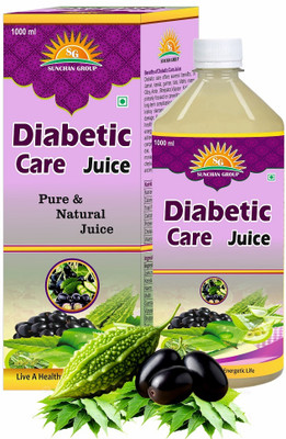 Sunchan Group Diabetic Care Juice 1 Ltr Karela Jamun Neem Mix Fruit Juice 1000 ML(1000 ml)