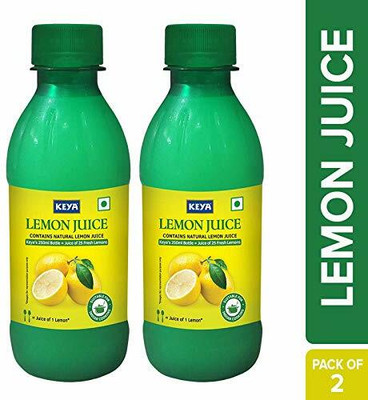keya Lemon Juice Concentrate 250ml, Pack of 2(2 x 250 ml)
