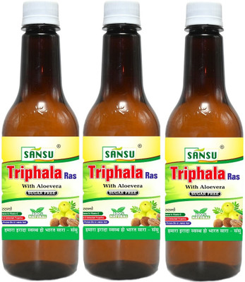 Sansu Triphala Juice | Improves Digestion and Support Metabolism |(3 x 500 ml)
