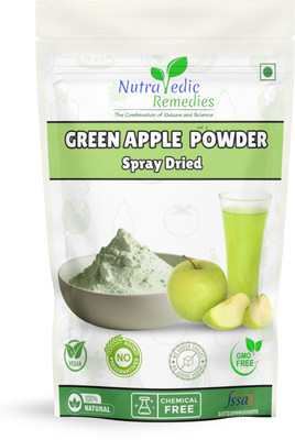 nutravedic remedies Green Apple Juice Powder -400 gram(400 ml)