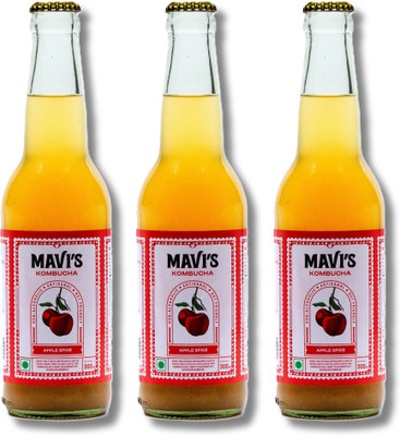Mavi's Apple Spice Kombucha| Real Apples & Spices|Refreshing and Energizing(3 x 300 ml)