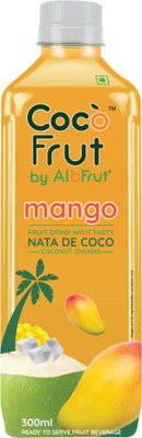 Coco Frut Mango Fruit Drink with Nata De Coco Chunks (Coconut Chunks) | Sip N Chew Delight(24 x 300 ml)