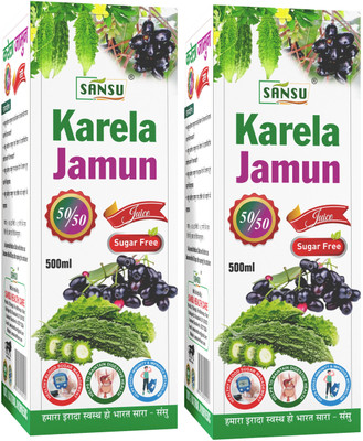 Sansu Karela Jamun juice 50-50(2 x 500 ml)