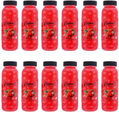 ALPHA 8 Natural Energizer & Immunity Booster, Healthy Juice (Strawberry)(24 x 200 ml)