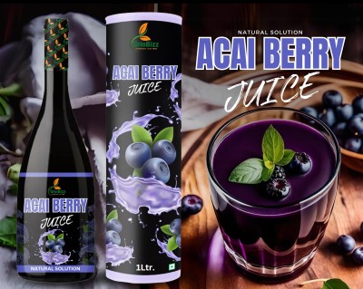 grinbizz Acai Berry Juice Good For Digestion/Rich in Antioxidants/Heart Care(1 L)