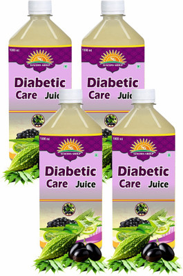 Sunchan Group Diabetic Care Juice 4 Ltr Mix Herbal Jamun Neem Karela Amla Fruit Juice 4000 ML(4 x 1000 ml)