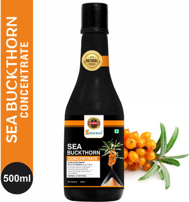 Srishma Sea Buckthorn Juice, Super Antioxidant Multivitamin Enrich with Omega 3,6,9 & 7(500 ml)