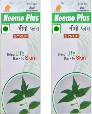 Cura Neemo Plus Syrup 200ML | Pure Neem Ark | For Good Health(2 x 200 ml)