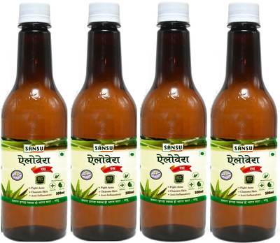 Sansu Aloe Vera Juice | 500ml(4 x 500 ml)