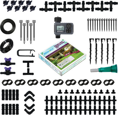 Irriworld Automatic Drip Kit for Home Garden Irrigation With Timer (Waters Upto 50 Plants) Drip Irrigation Kit