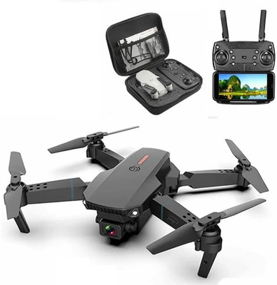 RECTITUDE E88 Pro Remote Control Foldable Drone Dual Camera Drone 720p Drone