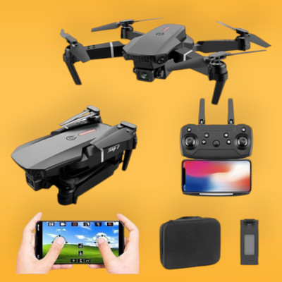 Barbie E88 Camera dronRemote Control 360 Flip Stunt WiFi Wings 2 Batteries_b22 Drone