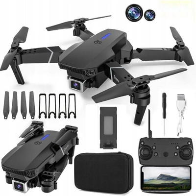 RYCRATE DRONE E-88 FPV With Wide Angle HD 4K 1080P Camera Height Foldable Drone Drone