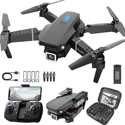 tmwilla E88 4K HD Dual Camera with 5G WIFI Wide Angle FPV Real time1 Drone