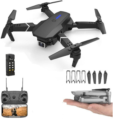RECTITUDE Foldable Toy-Drone with HQ-WiFi-Camera-Remote-Control-for-Kids Selfie-Flips Drone