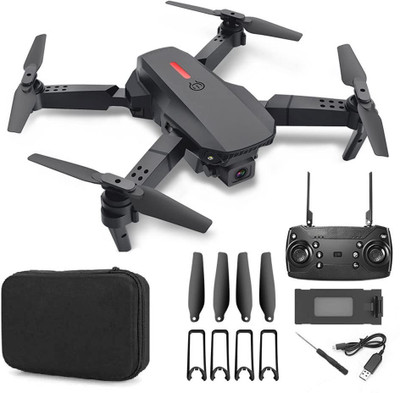 RECTITUDE E88 Drone Foldable Remote Control Drone Camera HD Wide Angle Lens Professional Drone