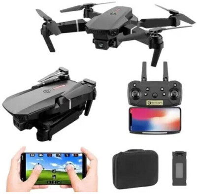 RECTITUDE Foldable Quadcopter | WiFi 480P FPV Dual Camera | Position Locking Drone Drone