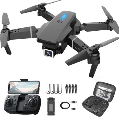 RYCRATE DRONE E-88 WIFI FPV With Wide Angle HD 1080P Camera Height Foldable Drone Drone