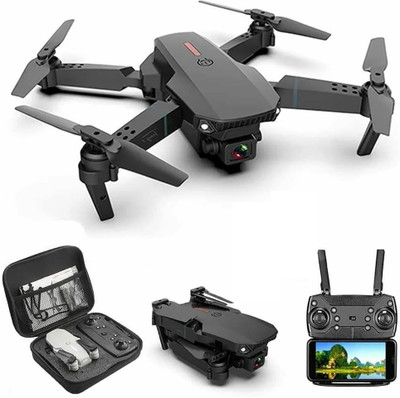 RECTITUDE Best Quality Professional E88 Pro Remote Control Foldable Dual Camera 720p Drone