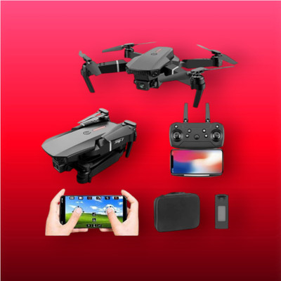 Barbie E88 Camera dronRemote Control 360 Flip Stunt WiFi Wings 2 Batteries_b11 Drone