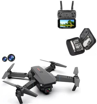 RECTITUDE Newest Professional E88 Pro Remote Control Foldable Drone Dual Camera Drone 720p Drone