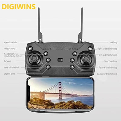 Intellect Creation E88 pro max with dual battery and camera Drone 2 Batteries1 Drone