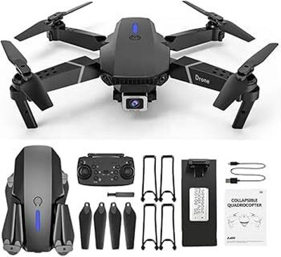 DXP E88 Pro Drone with 4K Camera WiFi FPV 1080P HD Dual Foldable RC Drone Drone