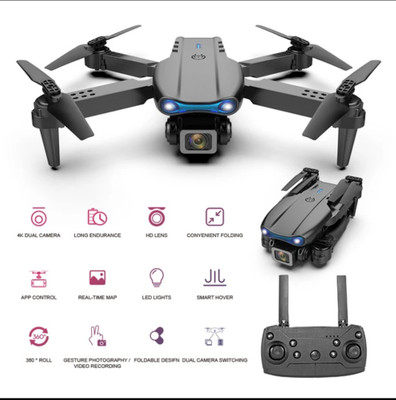 Swa Mi E88 PRO HD Camera Height Hold Foldable Drone 2 Batteries1 Drone