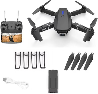 RECTITUDE E88 Portable Foldable HD Camera Drone with Replaceable Module Battery WiFi FPV Drone