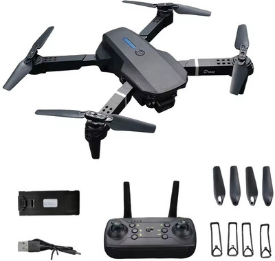 RECTITUDE E88 Camera, WiFi FPV Foldable RC Quadcopter Altitude Hold, Visual Positioning Drone