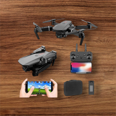 Barbie E88 Camera dronRemote Control 360 Flip Stunt WiFi Wings 2 Batteries_b3 Drone