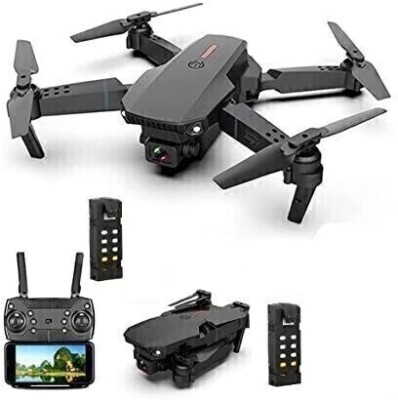 DRONE N E88 PRO 4K WiFi Dual Camera Drone for Adults & Kids and Toy (Black) Drone