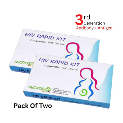MICROSIDD 3rd Generation Hiv (Pack of 2) Blood Test