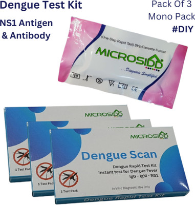 MICROSIDD Dengue NS1 IgG IgM Pack of 3 Antigen Self Test Kit