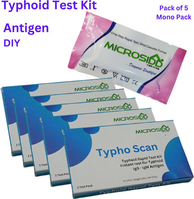 MICROSIDD Typhoid Pack of 5 Antigen Self Test Kit