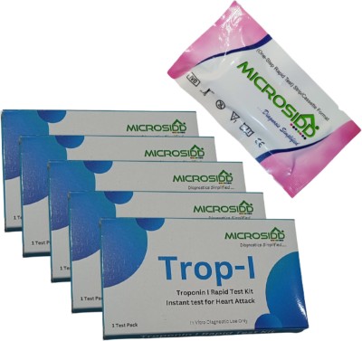 MICROSIDD Trop-I Heart Attack Test Pack of 5 Antigen Self Test Kit