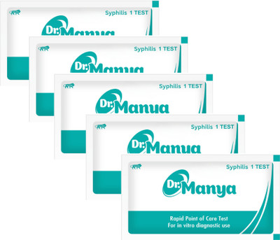 Dr.Manya Syphilis Rapid Test Kit 5 Pcs Serum/Plasma STD Self Test for Home & Clinic Use Blood Test