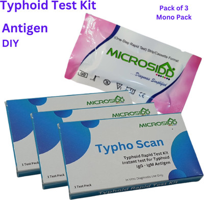 MICROSIDD Typhoid Pack of 3 Antigen Self Test Kit