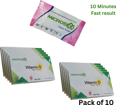 MICROSIDD Vitamin D Rapid Test kit (Pack of 10) Blood Test