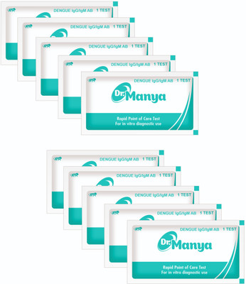 Dr.Manya Dr Manya Dengue IgG/IgM AB Test Kit 10Pcs Fast & Simple Home Screening Blood Test