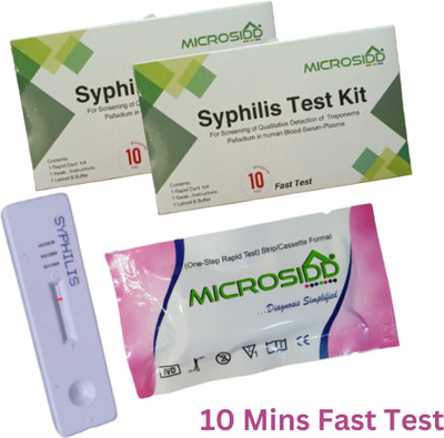 MICROSIDD Syphilis Rapid Fast (Pack of 2) Antigen Self Test Kit