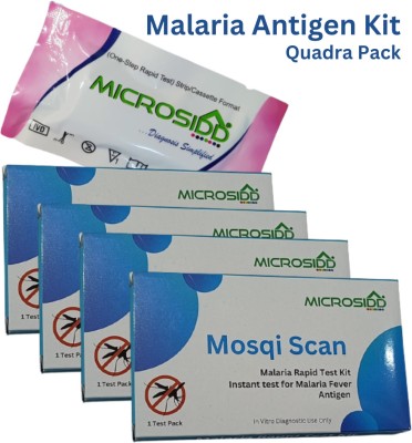 MICROSIDD Mosqui Scan Malaria Pack of 4 Antigen Self Test Kit