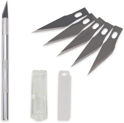 HATHIYANI Stee Metal Grip Hand-held Paper Cutter(Set Of 1, Steel)