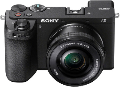 SONY ILCE-6700L Mirrorless Camera Body Only with 16-50mm Lens Made for Creators | 26.0 MP | Artificial Intelligence based Autofocus | 4K 60p Recording(Black)