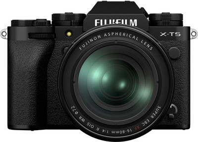 FUJIFILM X-T5 Mirrorless Camera Body with 16-80mm Lens(Black)