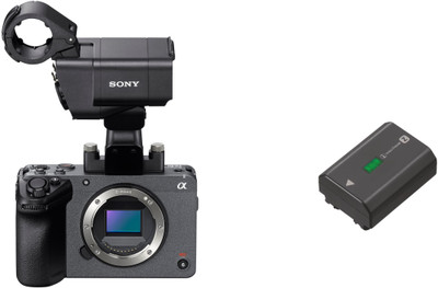 SONY Cinema Line FX30 (ILME-FX30) Mirrorless Camera Body only with XLR Handle & Rechargeable Battery (FZ100)(Grey, Black)