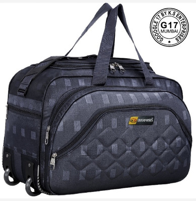 K.S ENTERPRISES (Expandable) unisex expandable waterproof polyester lightweight duffel baglarge capacity Duffel With Wheels (Strolley)