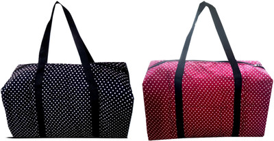HDP Expandable Beautiful print cloth Travel Duffel Bag_Stylish_bags Duffel Without Wheels